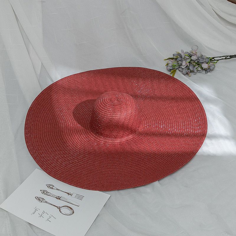 Summer Oversized Beach Hats Big Brim Sun Hat for Women Folded Lady Girls Outdoor Vacation Uv Protection Straw Hat