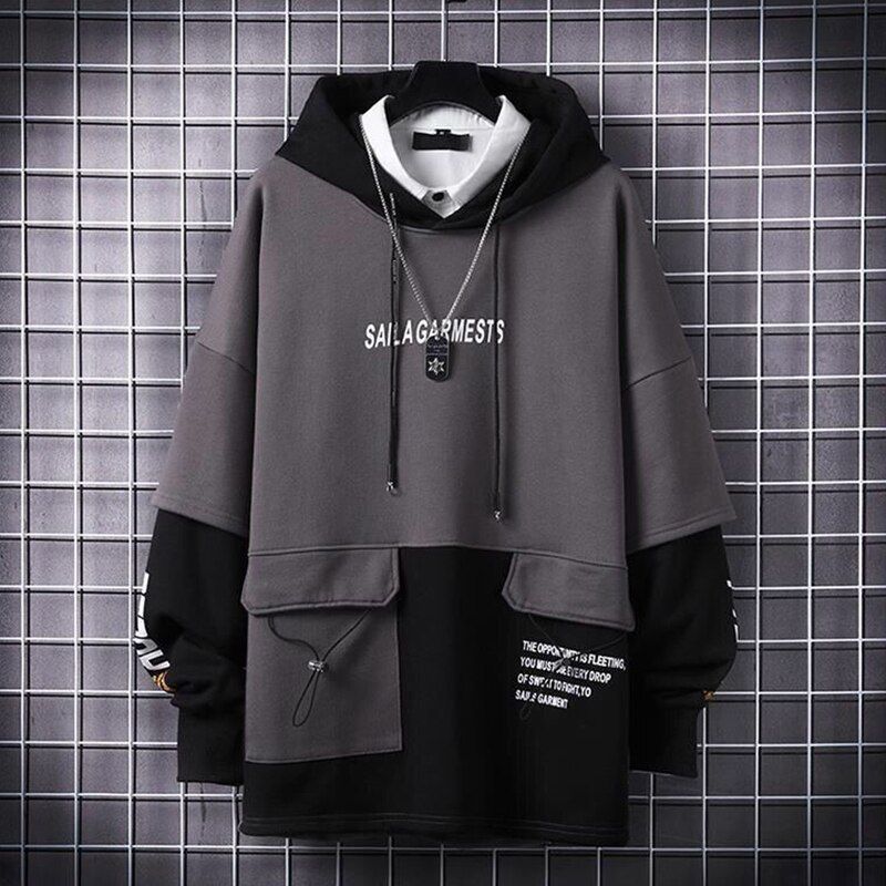 Casual Men Clothing Fashion Japan Style Hoodies Men Streetwear Harajuku Men Sweatshirt  Hop Long sleeve Men Hoodies
