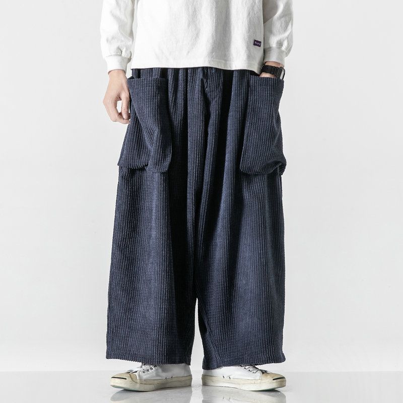 Men Cargo Pants Side Pockets Men Harem Pants Streetwear Fashion Woman Jogger Sweatpants Loose Oversized Trousers