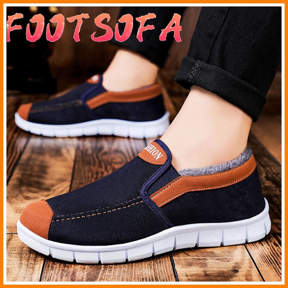 Men Shoes Cotton shoes winter plus velvet father shoes Men Loafers Zapatos Hombre Men Casual Shoes