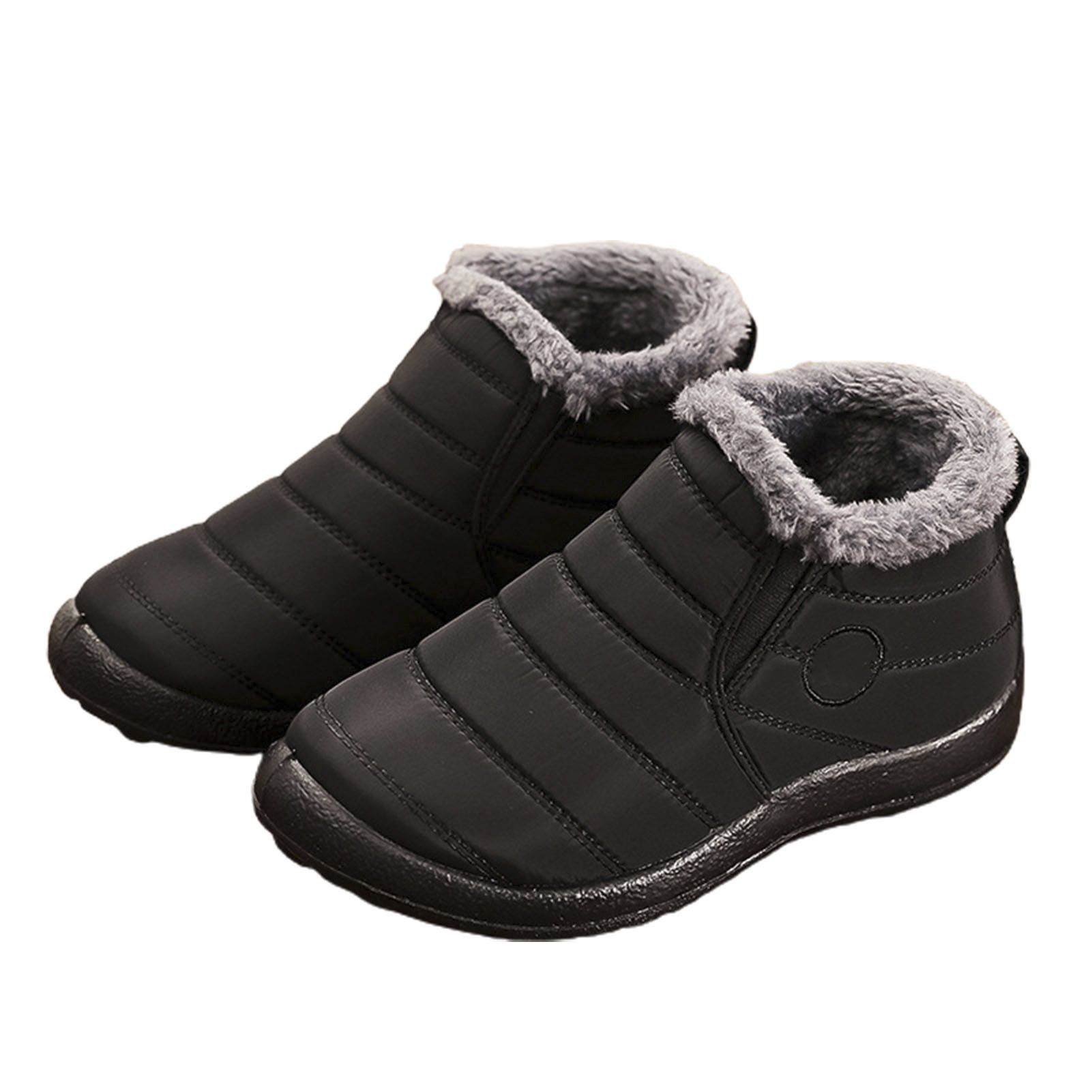 Winter Boots High Friction Non-slip Thermal Plush Snow Boots