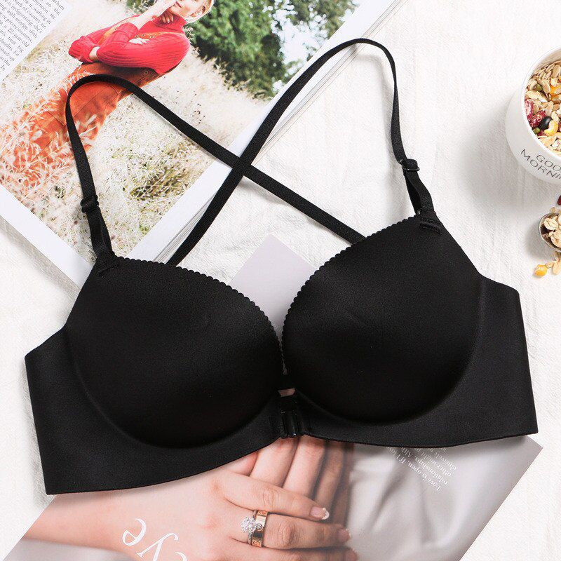 Front Closure Push Up Bra Women Underwear Seamless Wire Free Tops Female Bralette Ladies Lingerie
