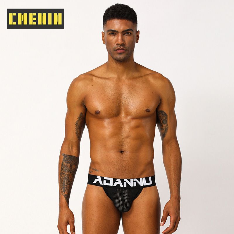 CMENIN Beathable Splice Spandex  Men Underwear thongs Mens Jockstrap  New Thongs And G strings CMENIN Beathable   Bamboo Breathable Splice Innerwear AD139