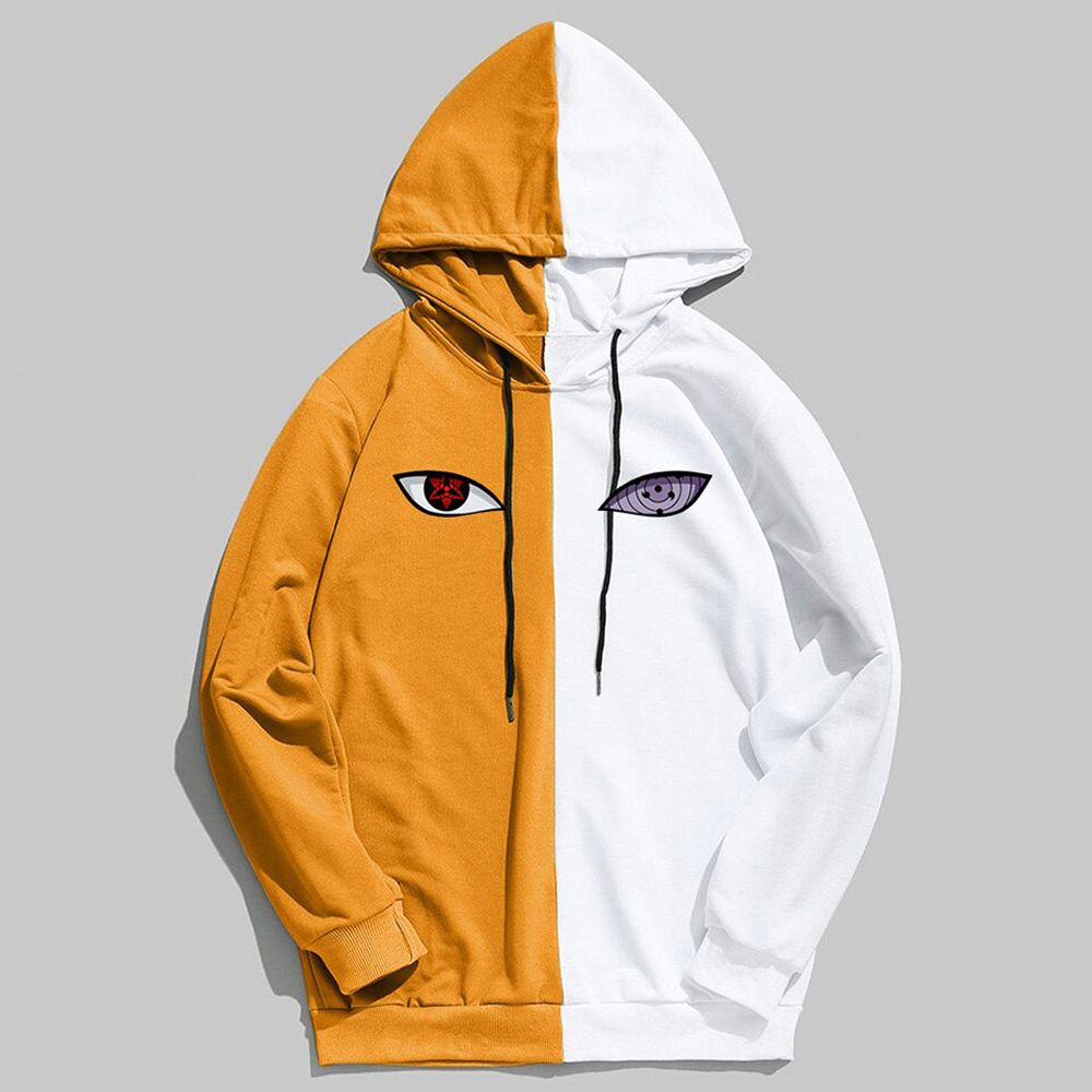 Summer Anime Brand Printing The Sharingan Double Color Hoodies Pullover Sweatshirt Harajuku  Hop Thin Clothing