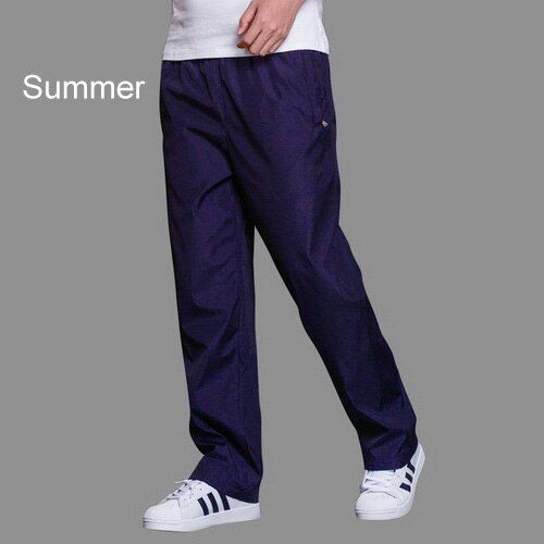 Plus Size 6XL Men's Summer/Autumn Pants Men Casual Pants Mens Breathable Quick Dry Trousers Male Loose Wide Leg Pants AM412