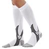 Running Athletic Men Women Color Block Stretch Compression Socks Long Stockings