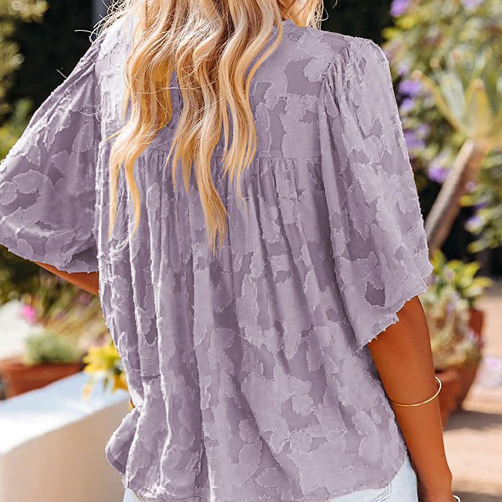 Sunnyheart Doll Shirt All Match Loose-fitting Flare Sleeve Doll Shirt