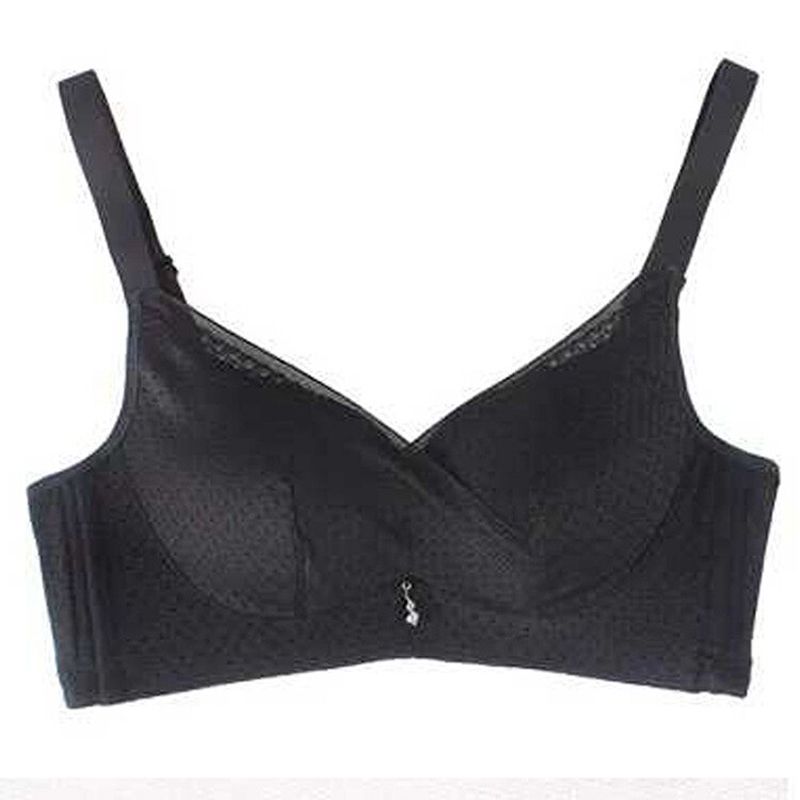 SVOKOR Lace Women Bra Cotton Solid Wire Free Adjustable Comfortable Seamless  Push Up Underwear Female