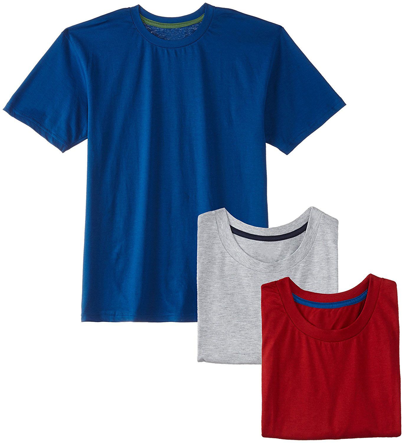 Bundle of 3 Color Soft Cotton T-Shirts for Men