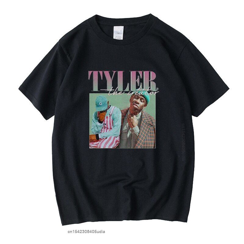 Tyler TCreator Rap  Funny Tshirts Men Women UniBlack Tshirt Retro Graphic T Shirts Cotton T Shirt Man Woman Tees