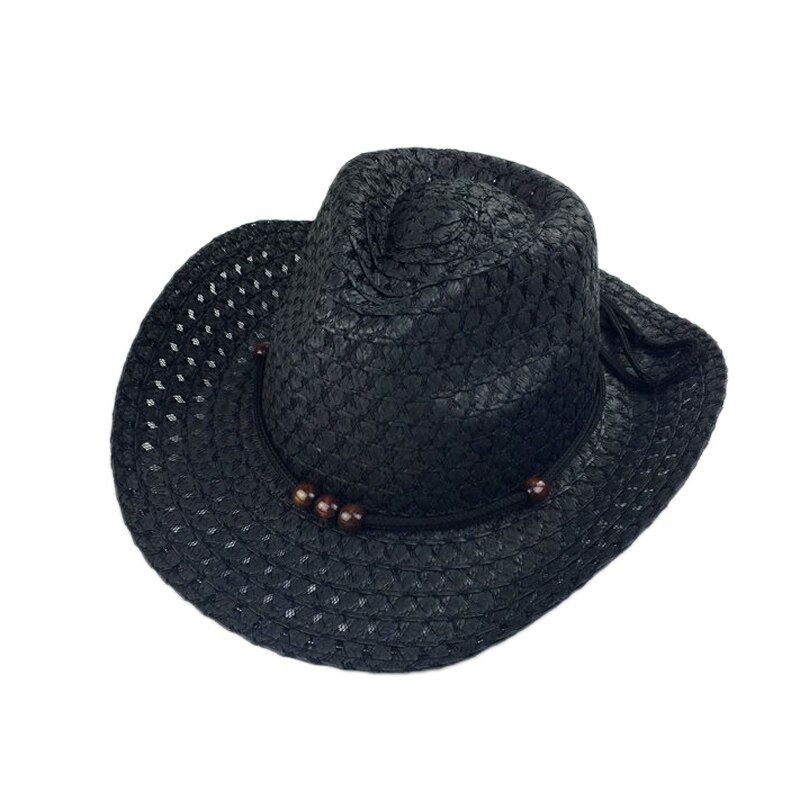 Hollow West Cowboy For Kids Beach Caps Solid Western Cowboy Hat Children Visor Cap With Wide Brim Boys Cowboy YY17156