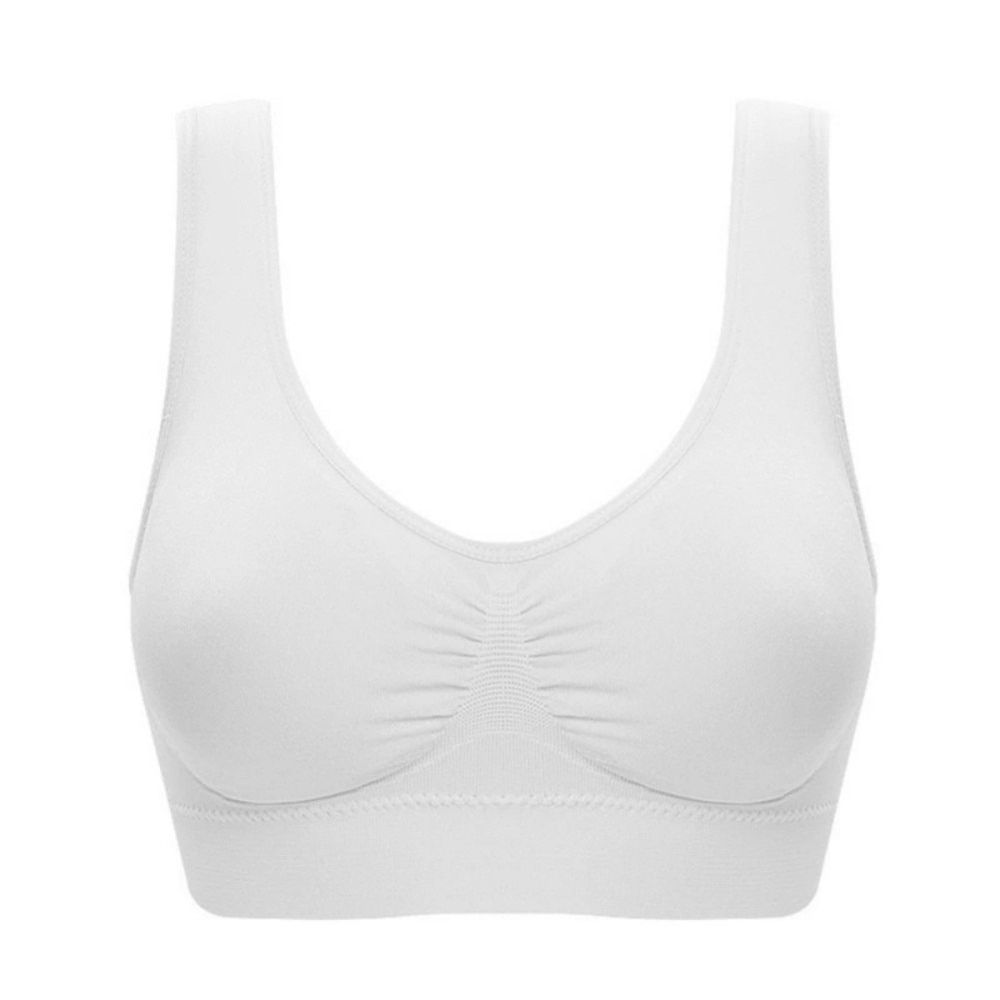 2019 Fitness Bra Quick Dry Padded Women Pure Color Plus Size Ultra-thin Seamless Bra Athletic Full Bra Cup Bra Tops