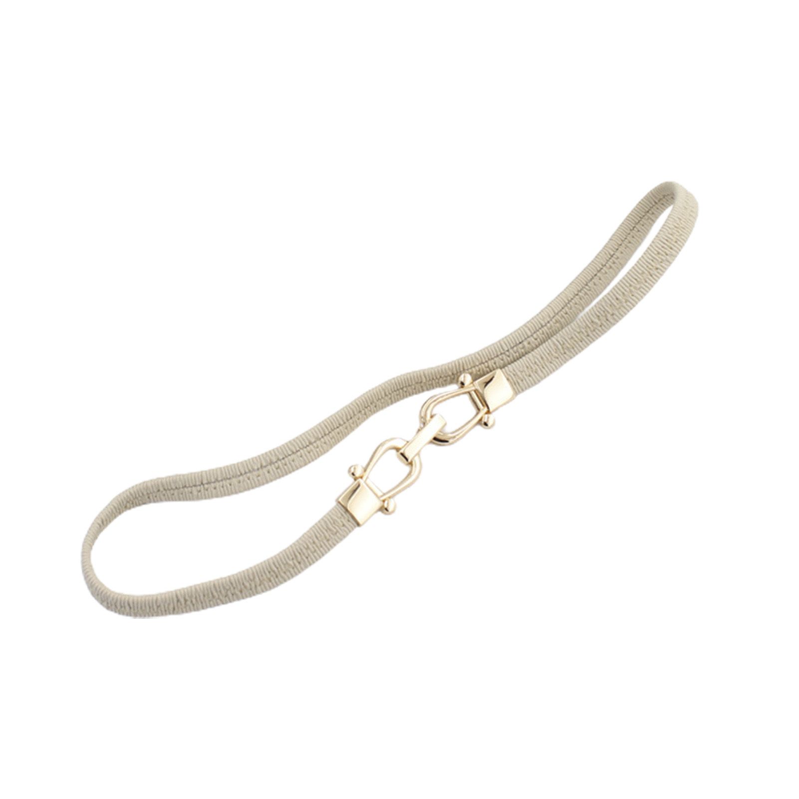 Trendygirl Waist Belt Invisible Elastic Thin Metal Buckle Women Belt For Women Girls