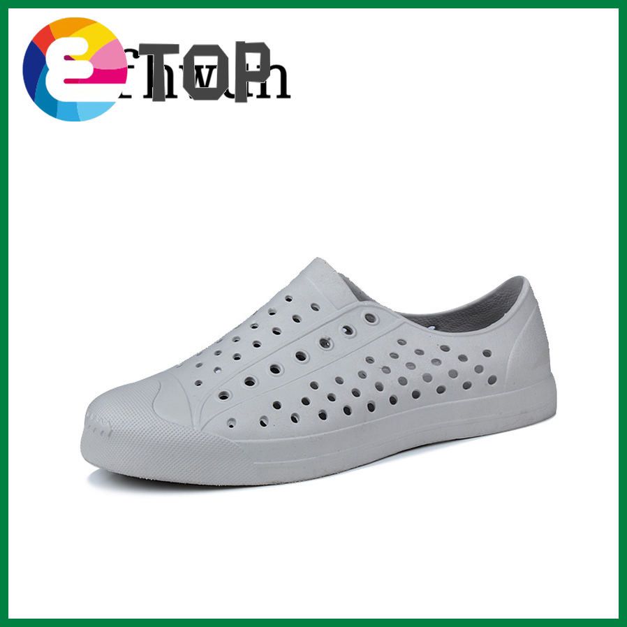 Sandals for Men and Women Fashion Hollow Breathable Beach Slippers Flip Flops EVA Massage Slippers Sandals