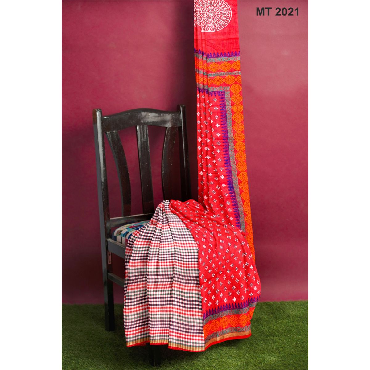 Multicolor Designed Saree for Women