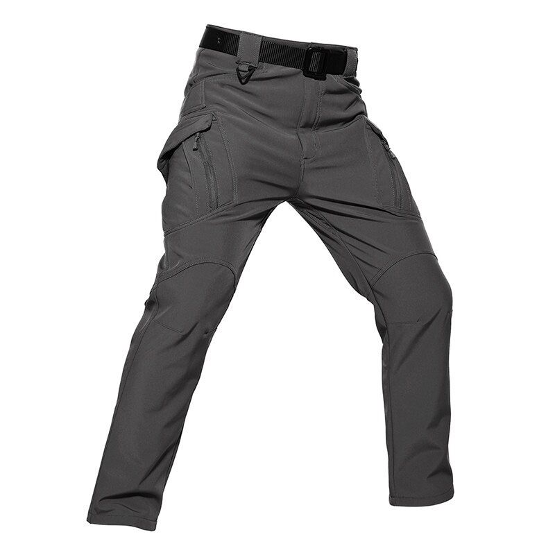 TACVASEN IX9 Men Softshell Pants Winter  Tactical Pants Men Hunt Fleece Cargo Pants Male Waterproof  Trousers