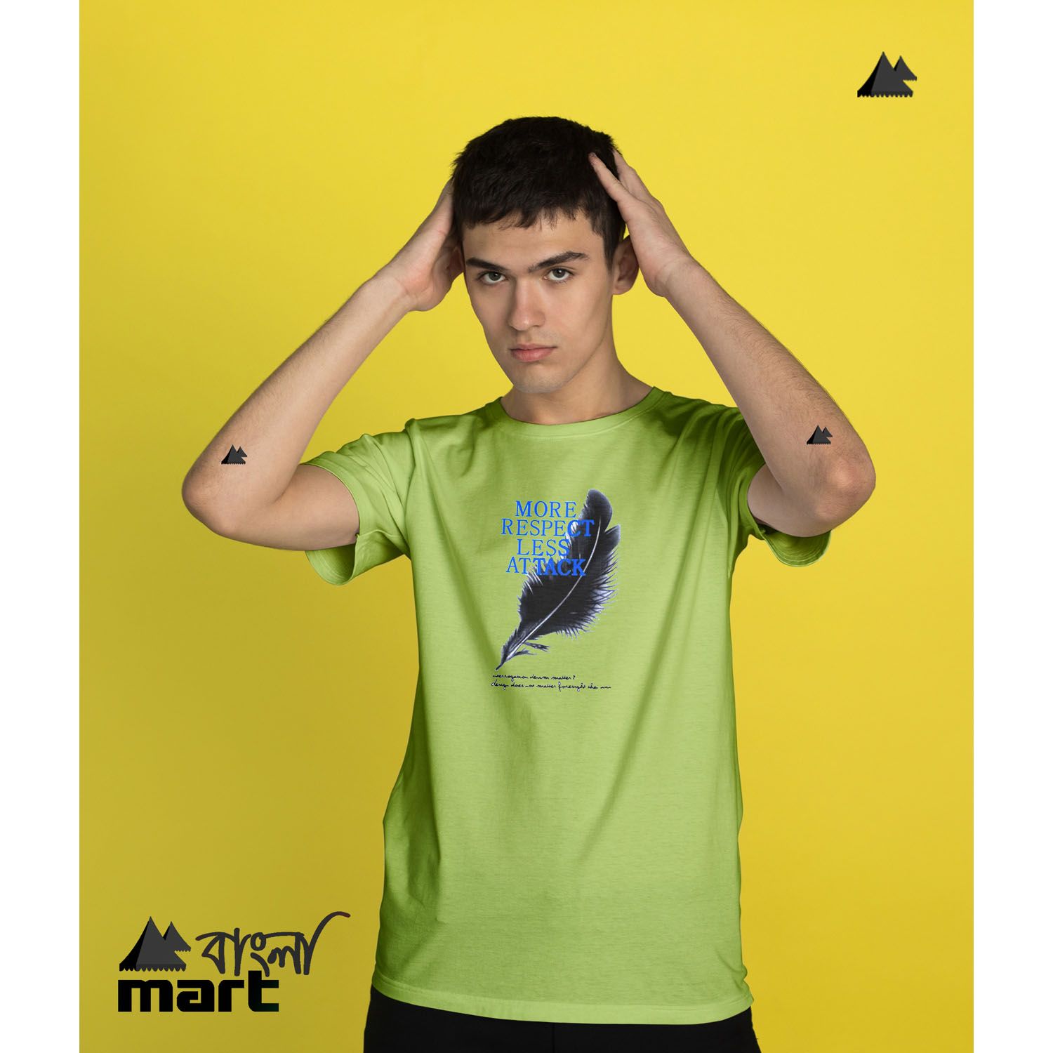 More Respect Less Attack Dressy Short Sleeve Menz Tshirt