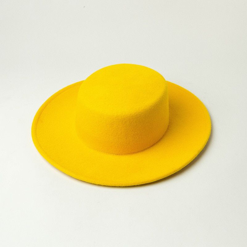 01912-hh3008A autumn winter  kids wool  53cm head size  fedoras  cap children  leisure panama hat