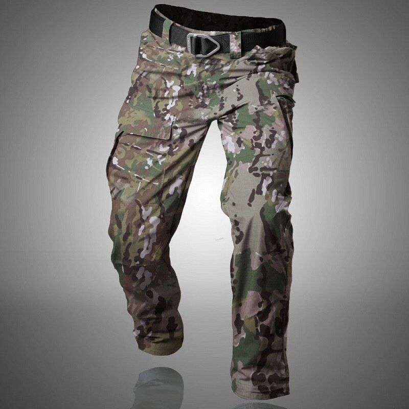 Mege Brand  Men's Ripstop Pants  Casual Cargo  Clothing Four Seasons Trousers With Multi ckets