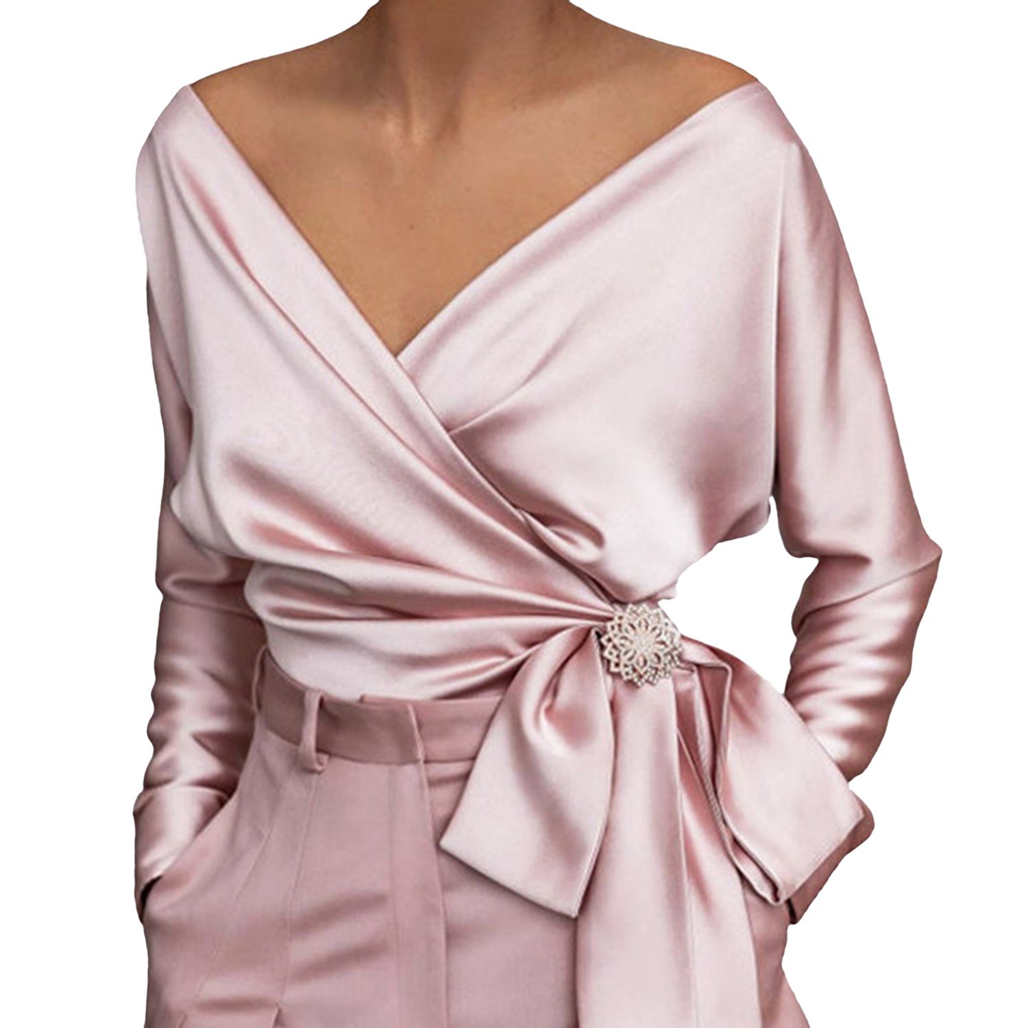 Women Tops Super Soft Women Long Sleeve Blouse Party Costume