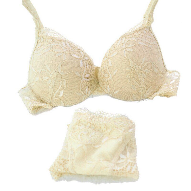 Women’s Push Up Luxury Lace  Under the Thin Thick Underwear Bra Suits the Underwire Underwear