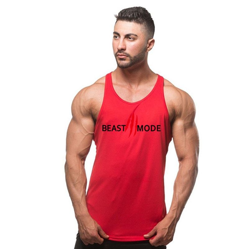 Muscular men bodybuilding vest men's muscle shirt gym vest stringer men's vest fitness men's -hop vest