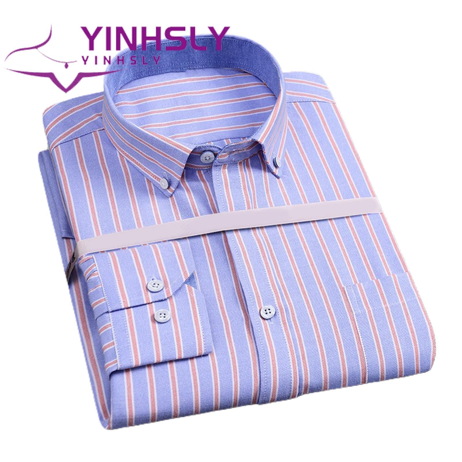 Summer Shirt Long Sleeve Plaid Business Shirt