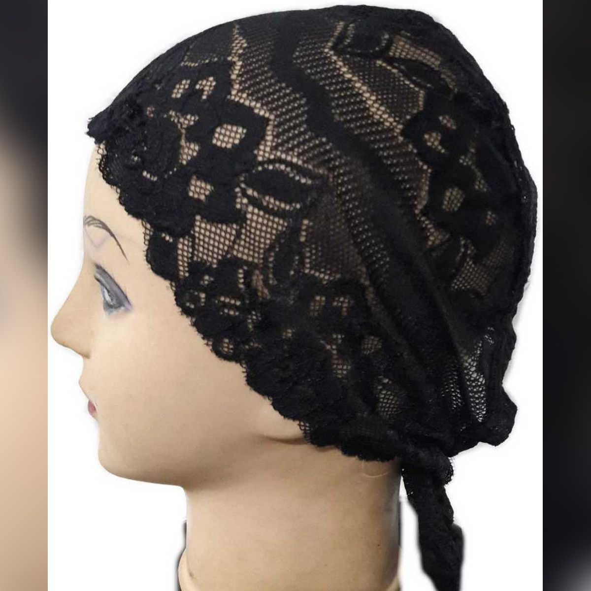 lace net pink Muslim Headscarf Inner Hijab Caps Wraps Women Islamic Under Scarf Ninja Scarf Ramadan Stretch Cotton Bonnet Caps