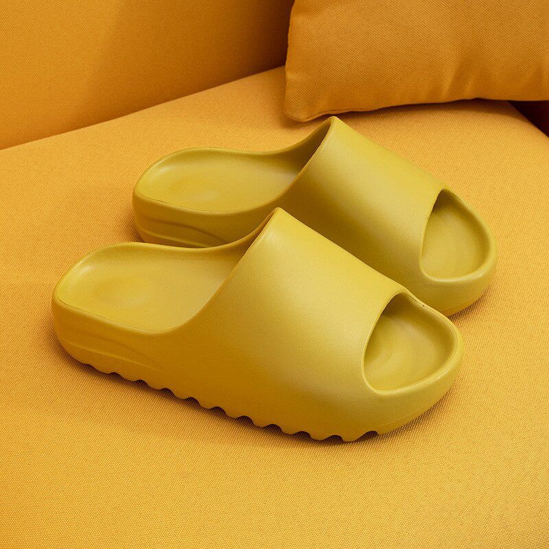 Couple Home Soft Slippers Thick Sole Non-slip EVA Indoor Shoes Flat Slides Men Women Beach Ourdoor Light Flip Flops Plus Size 45