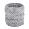 Women Man Fashion Soft Thermal Woolen Yarn Collar Winter Circle Neck Scarf