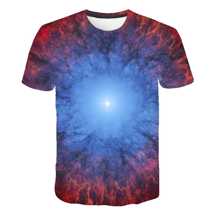 Summer Purple Galaxy t shirt Men Space 3d Printing T-Shirt Universe Short Sleeve Print Tshirts Funny Casual Tops O-Neck