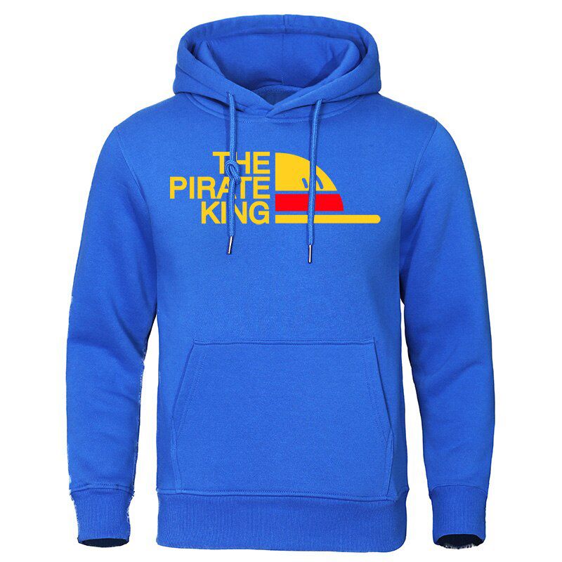THE PIRATE KING Hoodies For Man Autumn Winter Fleece Sweatshirts Japanese Anime Men's Hoodie Streetwear Brand Pullover