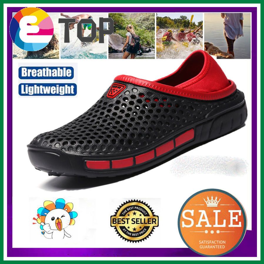 Sports Sandals for Men Slippers Outdoor Water Shoes Fashion Slip on Beach Shoes Comfortable Flat Sandals Men Slippers Croc Men