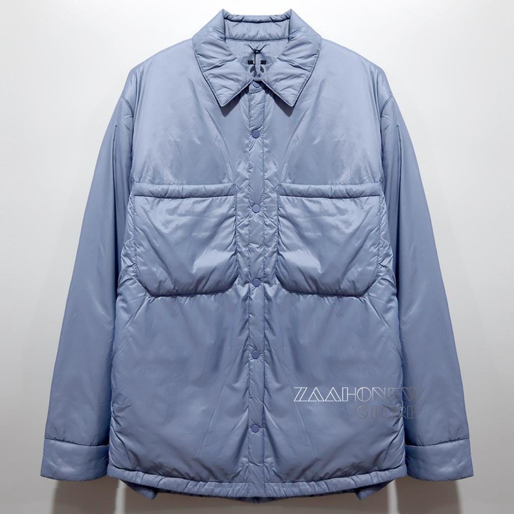 OAutumn Winter Men Vintage Black Blue Thin Shirt Parka Coat Casual Pockets Warm Oversize Jacket Loose Outwear Male
