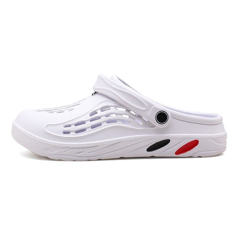 2021 New Summer Men's Breathable Non-Slip Muller Men's Garden Shoes Casual Beach Sandals Clogs Slippers Plus Size 49 Zapatos