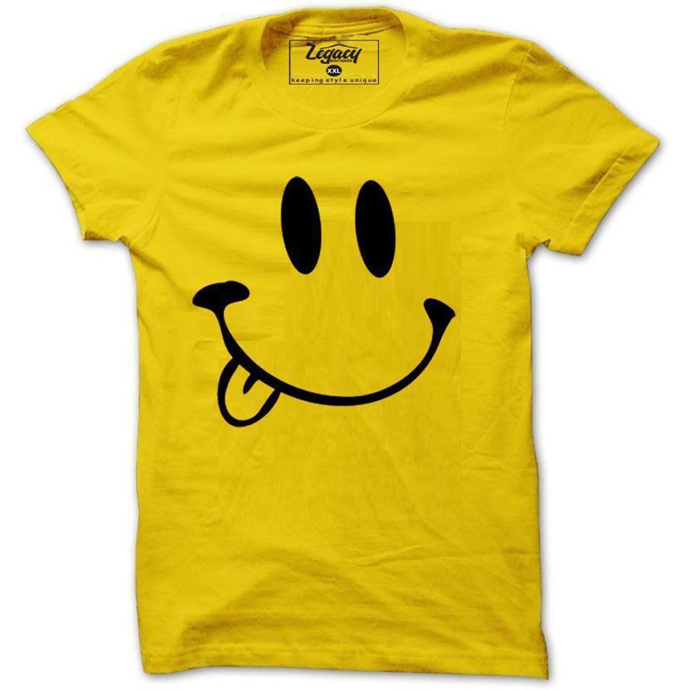 Metal Casual T-shirt for Men - Yellow