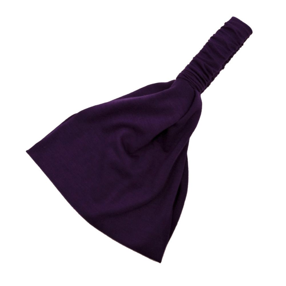 Solid Color Women Wide Band Absorbent Sports Headband Yoga Fitness Hairband