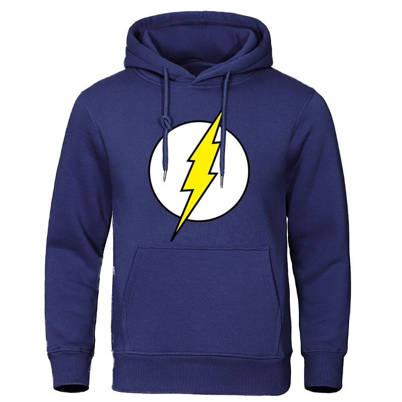 The BIG BANG Theory Men's Hoodies lightning print Male Sweatshirts Casual Men Pullover Tracksuit Autumn Streetwear Tops