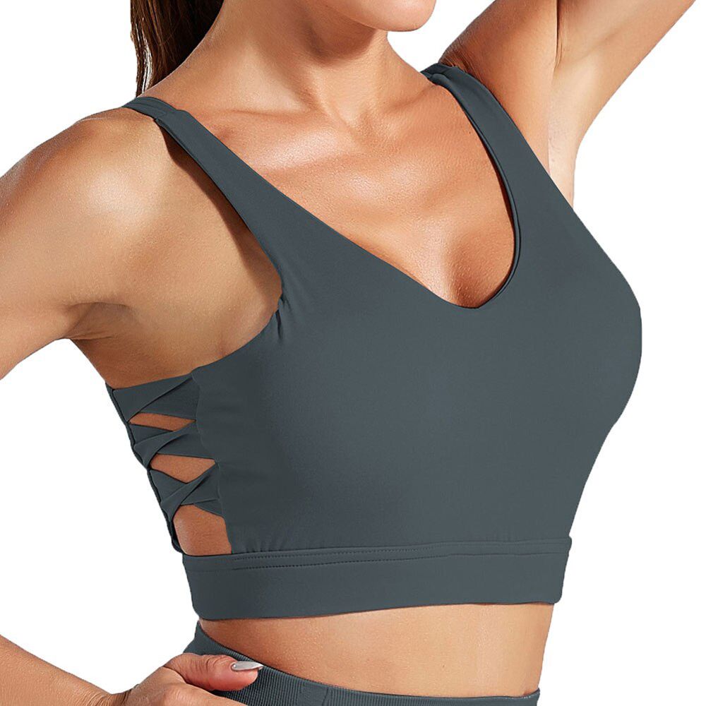 Sports Bras Padded Seamless Backless for Gym Workout Fitness Women Bras   TY66
