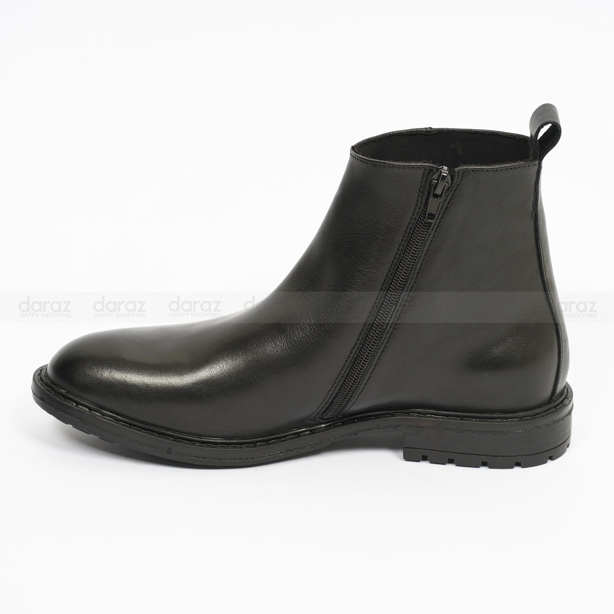 Mens Boots Leather Casual Shoes Business Three-Joint High-Top Martin Breathable Fashion/ice proof Boot