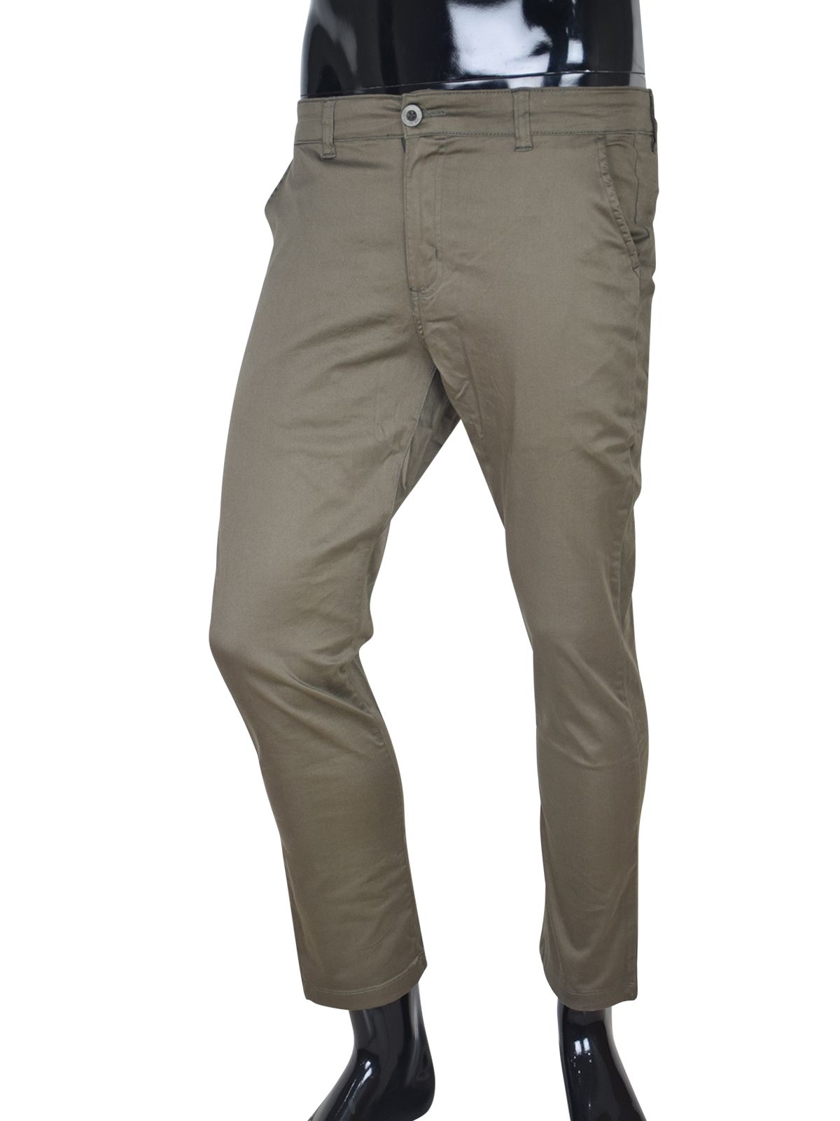 Grey Twill Gabardine Pant For Men