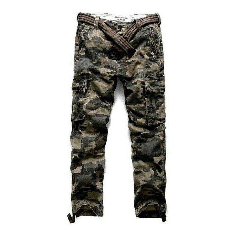 MORUANCLE Men's Casual Cargo Pants Withckets  Style CTactical Trousers Workwear Pants Straight Fit