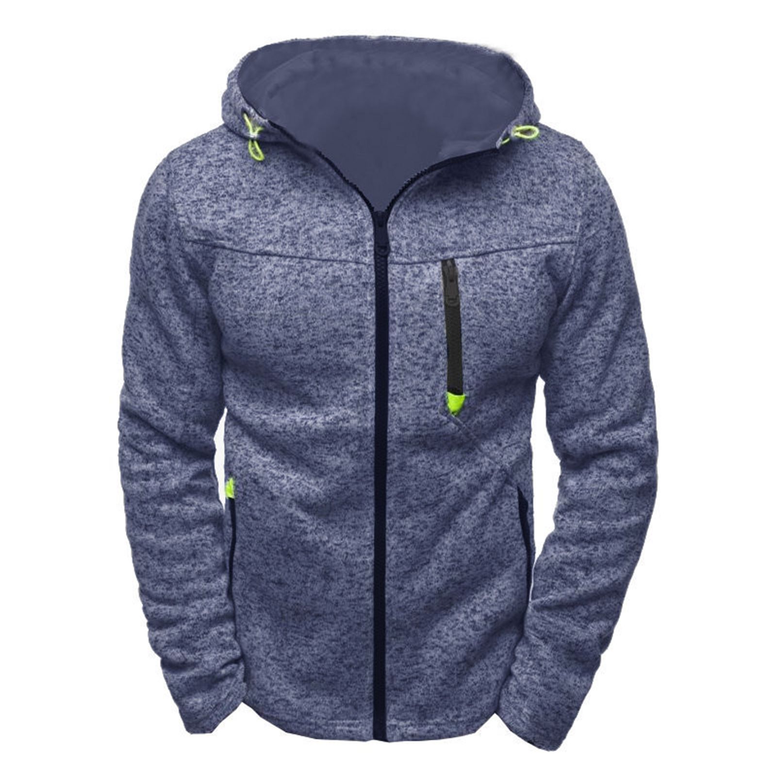 Men Pullover Long Sleeve Men Fleece Hooded Pullover