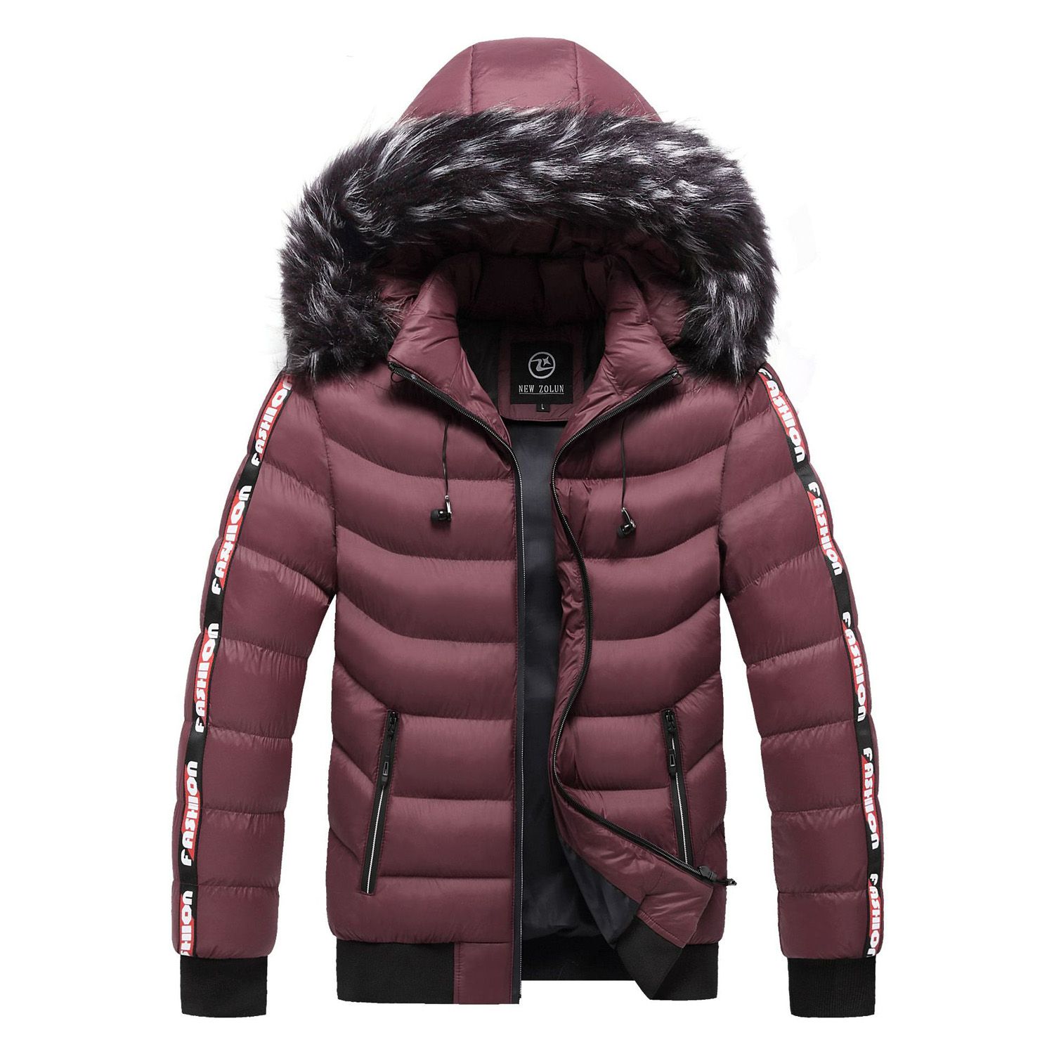 Winter Jacket Men Collar Hooded Thick Warm Cotton Outwear Man Patchwork Parka and Coats Windbreaker Parkas Male M-5XL