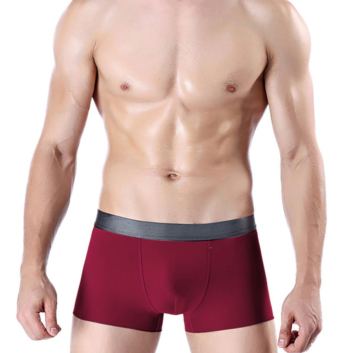 Plus Size  Fashion Men Seamless Breathable Boxers Panties Shorts Underwear