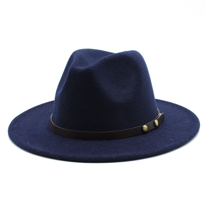 Women Men Wool Vintage Gangster Trilby Felt Fedora Hat With Wide Brim Gentleman Elegant Lady Winter Autumn Jazz Caps