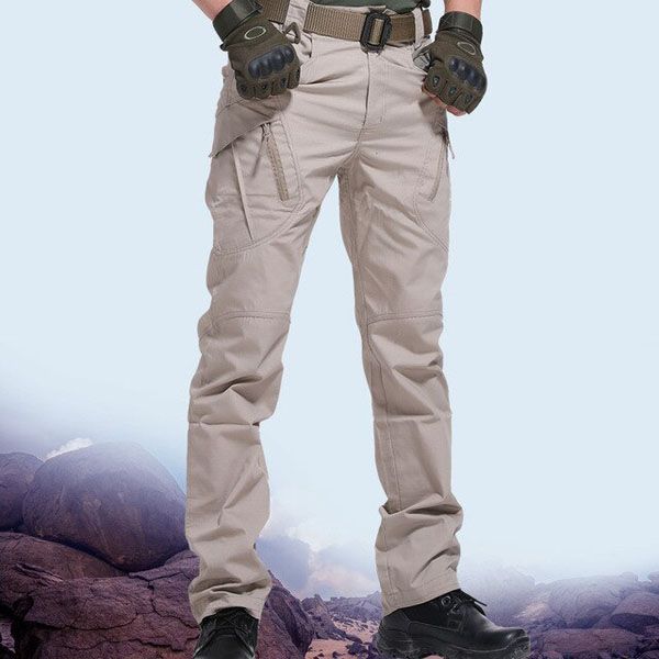 City  Tactical Pants Men   Trousers Men Manyckets Waterproof Wear Resistant Casual Cargo Pants