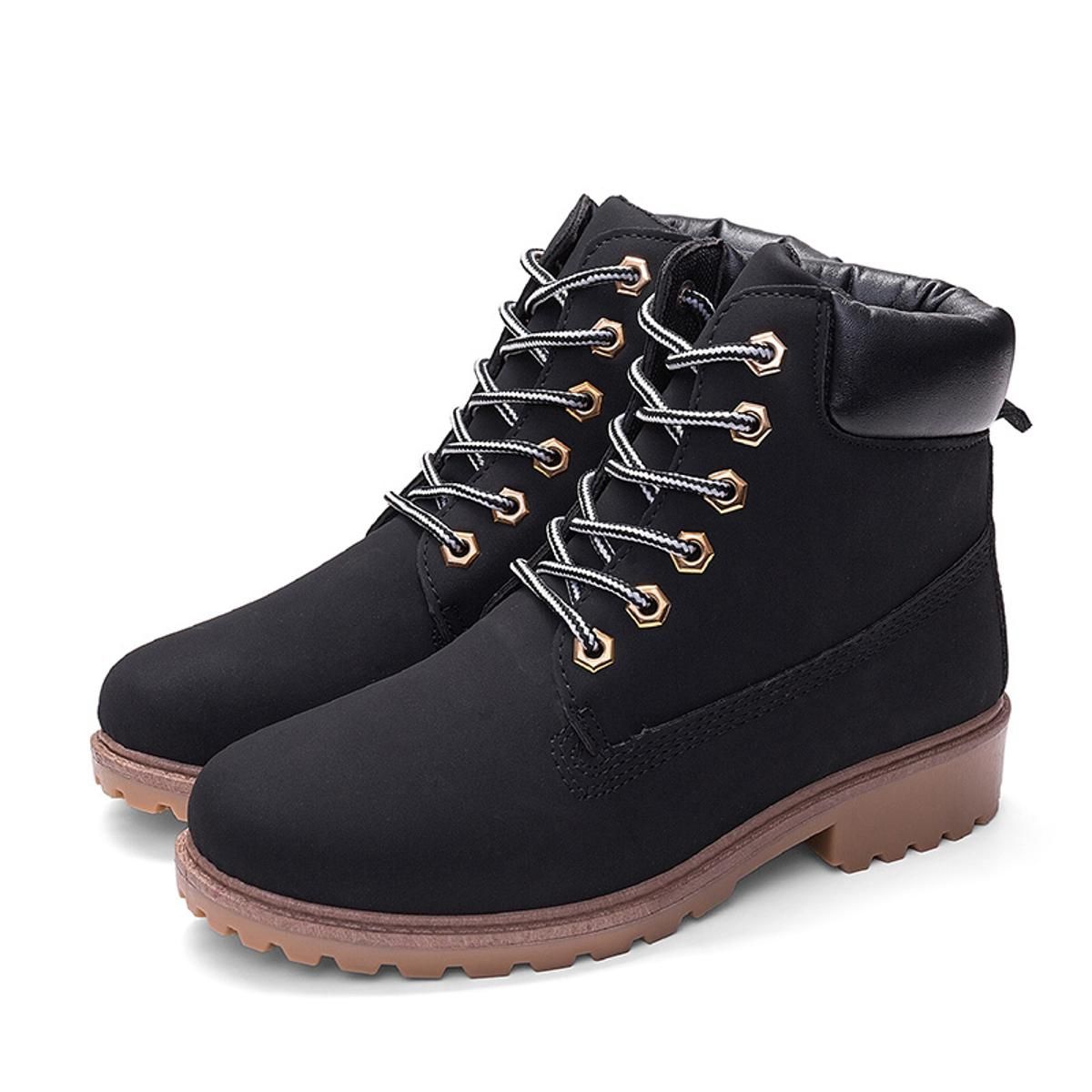 Couple Casual Big Head Warm Shoes Martin Boots