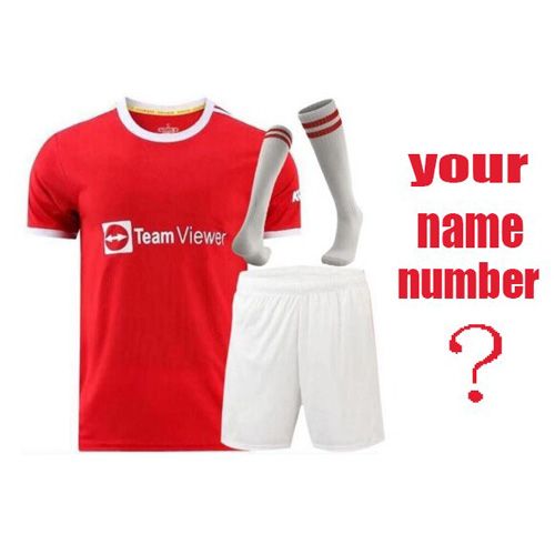 21 22 Manchester soccer jerseys UNITED CAVANI UTD VAN DE BEEK B. FERNANDES RASHFORD ronaldoES football shirt man kids kit