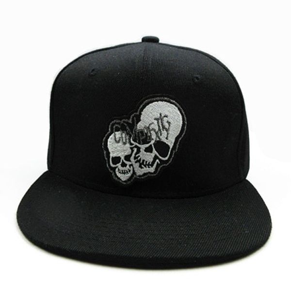 Double skull embroidery cotton Casquette Baseball Cap cap Adjustable Snapback Hats for kids men 18